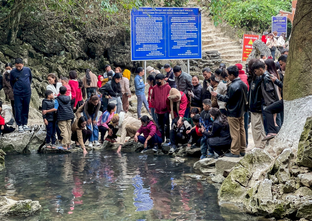 Du khách tham quan nên tuân thủ các quy định tại suối thần